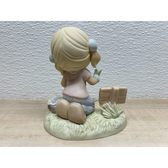 2007 Enesco Precious Moments Sow Much To Do Porcelain Figurine - Picture 4 of 15